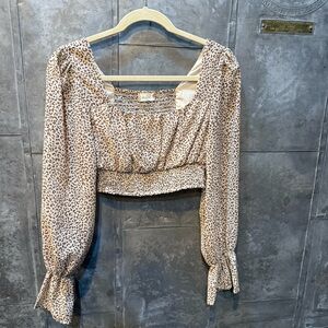 Altar’d State Leopard Print Women's Crop Top